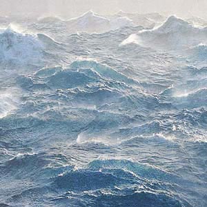 Image of a storm at sea